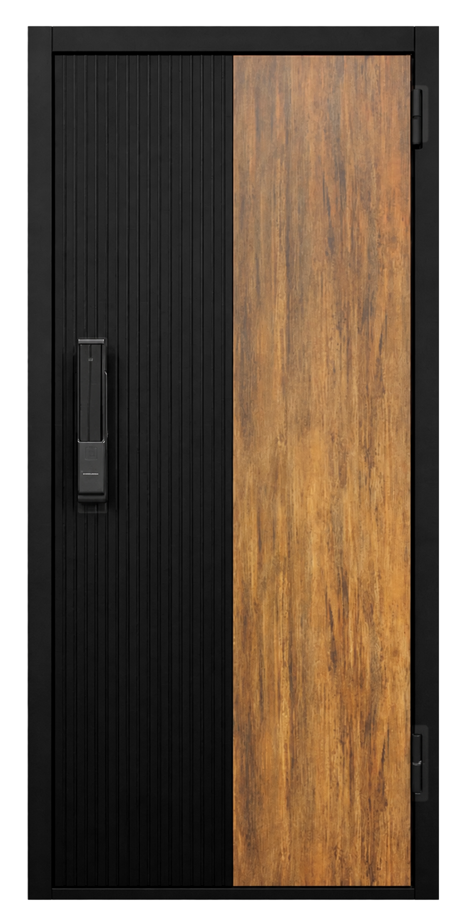 Стальная дверь «Протокол» с умным замком чёрная в Зубцове — фото 1